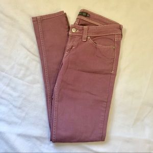 Levi mauve demi curve skinny jeans
